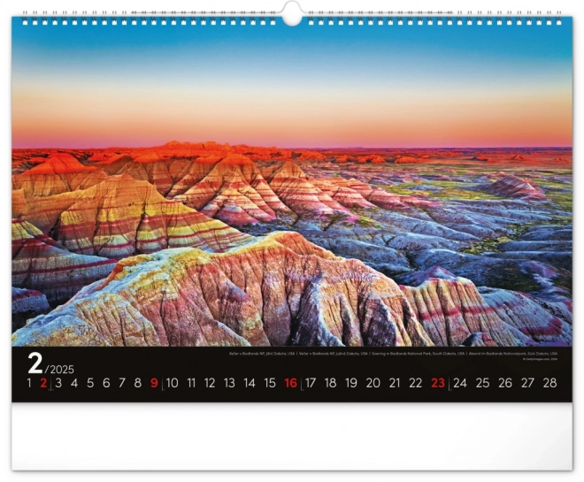 Notique Wall Calendar Landscapes 2025