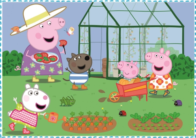 Peppa Pig Holiday Memories 4-in-1 Puzzle Set