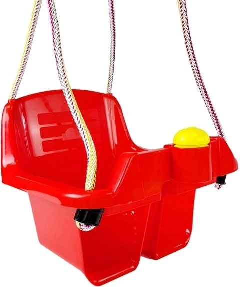 Altalena a secchiello rossa per bambini