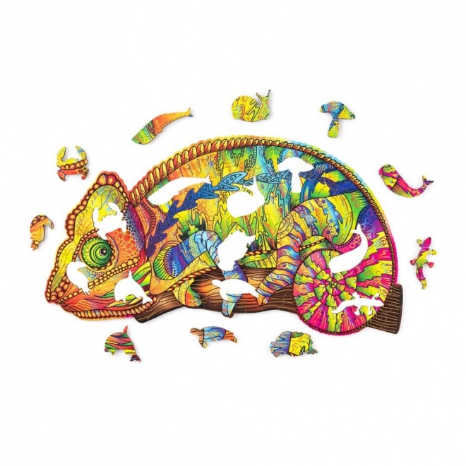 Wooden Chameleon Puzzle