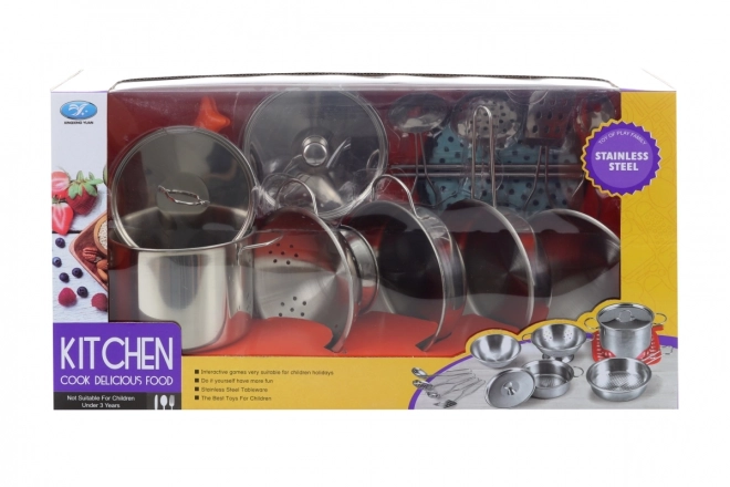 Stainless Steel Cookware Set for Kids