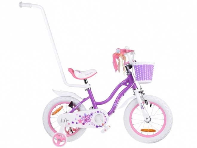 Blue Star Girl Kids Bicycle 14" – Purple