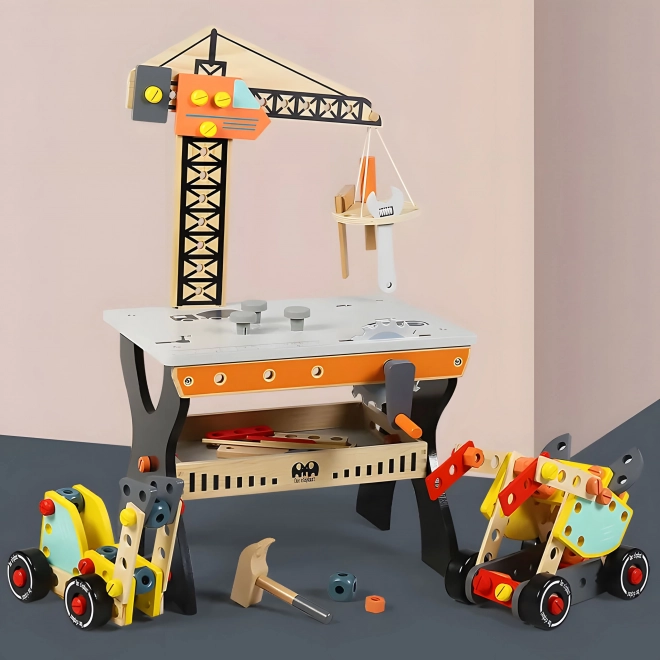 Wooden Workshop Tool Table for Children