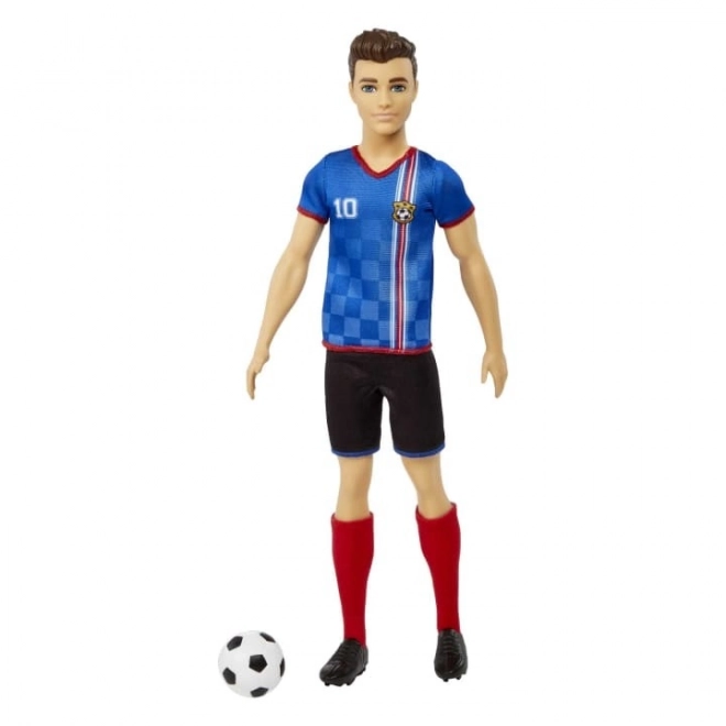 Ken Soccer Doll in Blue Jersey