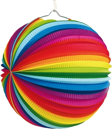Lampione arcobaleno 25 cm