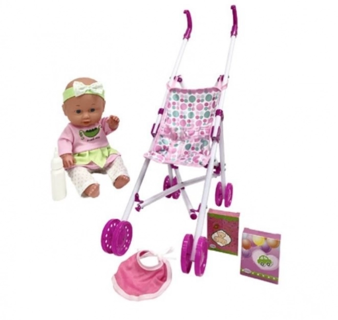 Julka Baby Doll with Stroller