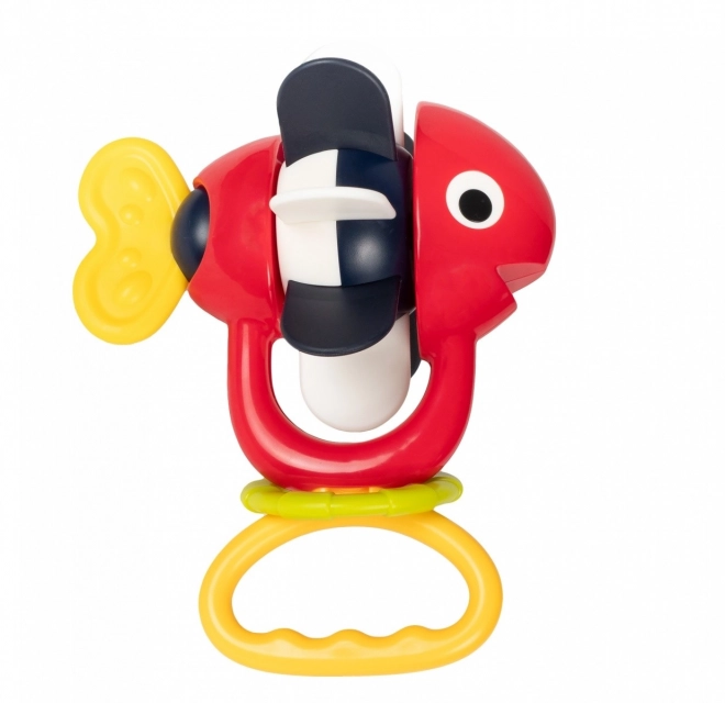Rattle Toy with Suction Fish Design
