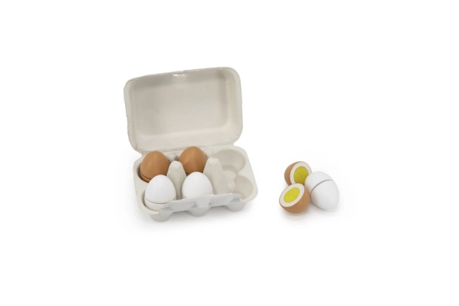 Wooden Toy Eggs Set