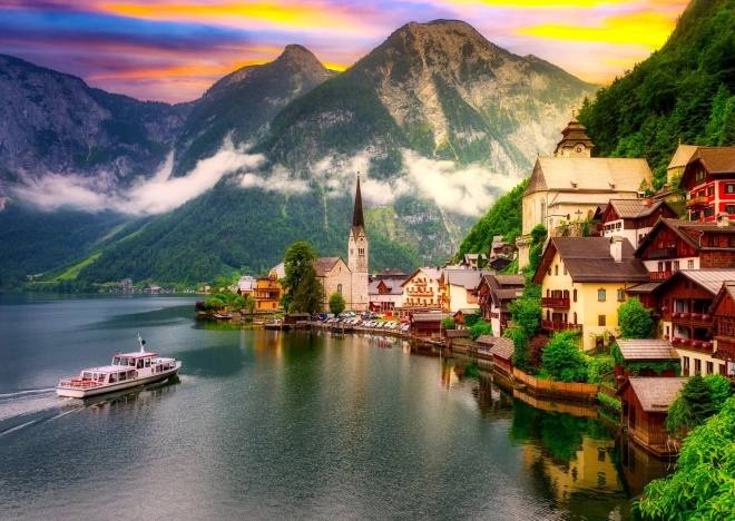 Enjoy Puzzle Hallstatt at Sunset Austria