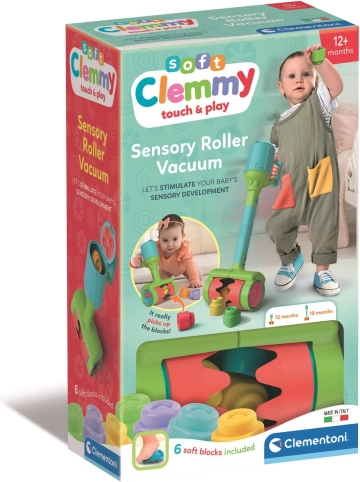 Senzorični sesalnik z mehkimi kockami CLEMENTONI Clemmy