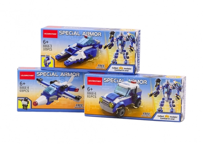 Police Vehicles Building Blocks Set