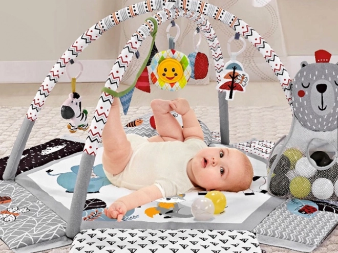 Contrast Baby Activity Mat with Balls