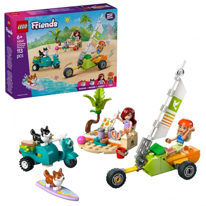 Lego Friends Adventure with Surfing Dogs and Scooter