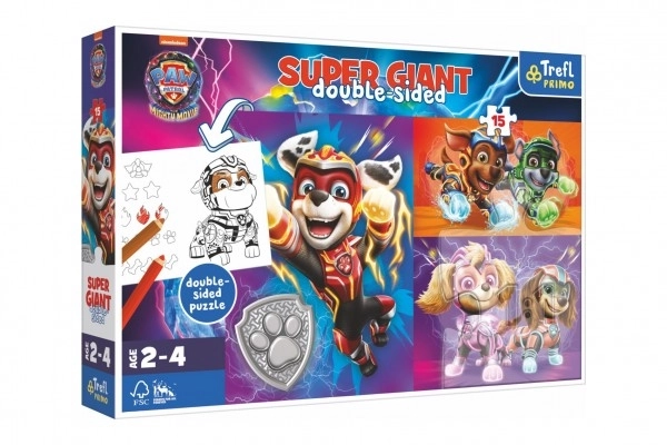 Paw Patrol Amazing Team Double-Sided Giant Puzzle 15 Pieces