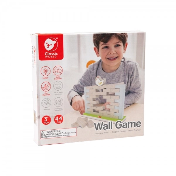 Wooden Brick Wall Game