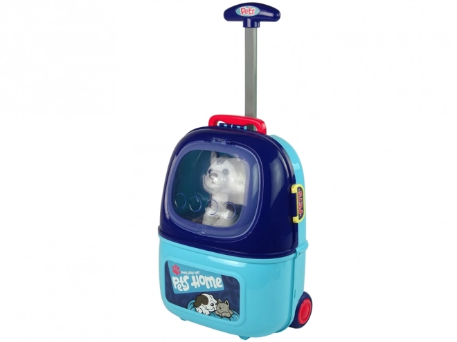 Pet Grooming Salon Blue Backpack Set