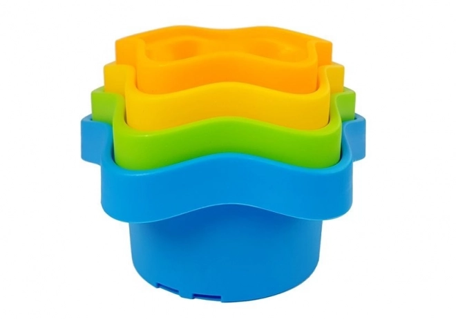 Rainbow Stacking Cups Tower for Babies