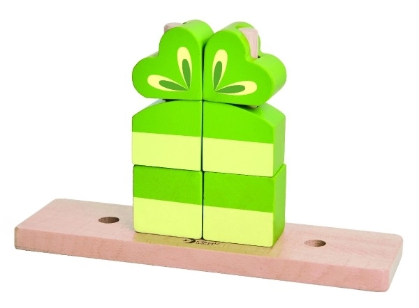 Wooden Frog Puzzle Playset