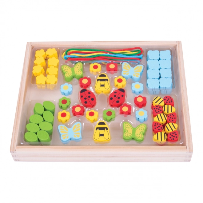 Bunte Bigjigs Toys Steckperlen Wiese