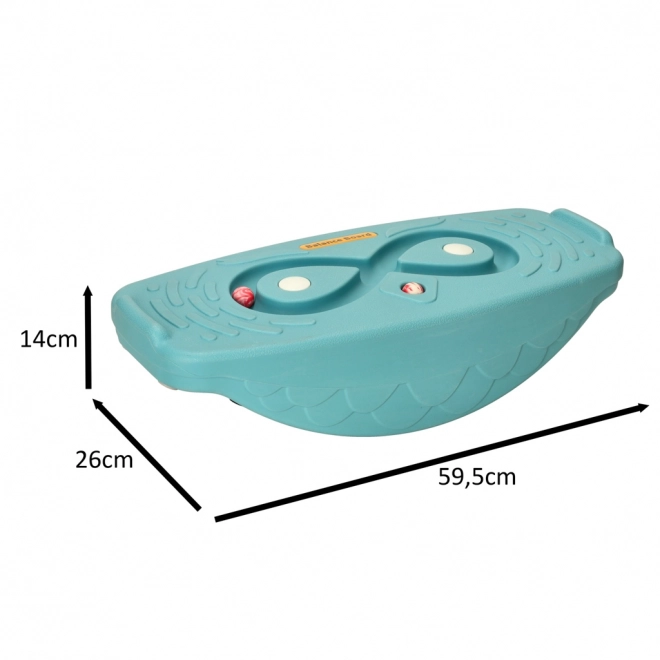 Turquoise Balance Board with Labyrinth for Children