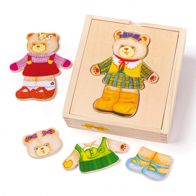 Dress Up Puzzle Mrs. Bear