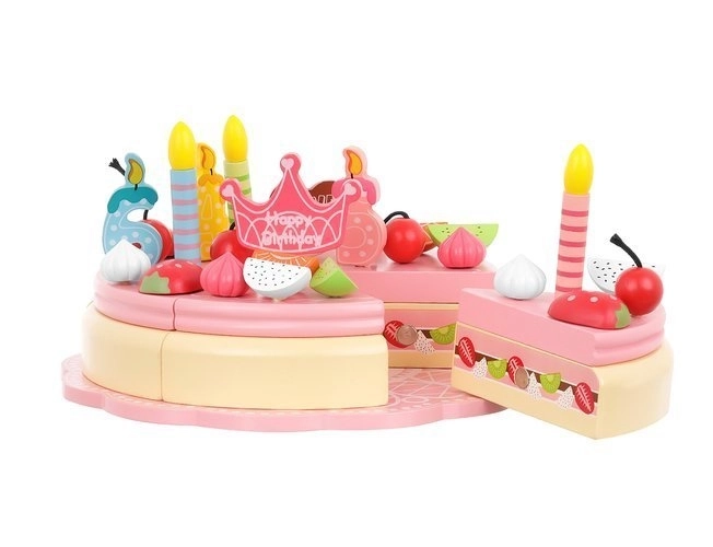 Wooden Birthday Cake Set