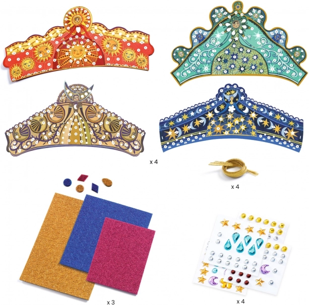 DIY Glittering Crowns DJECO
