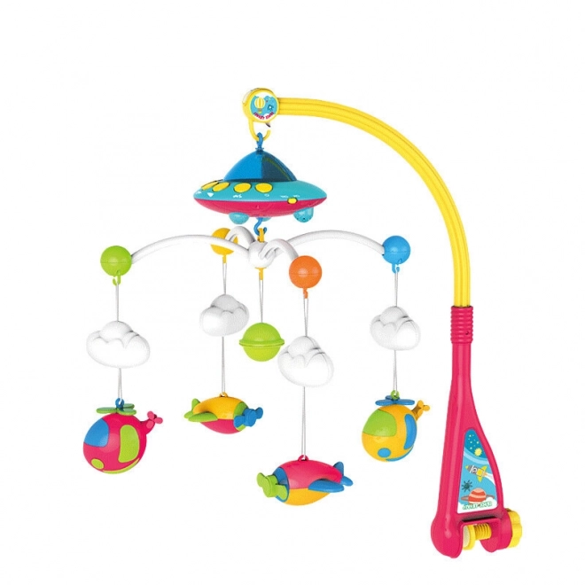 Baby Crib Mobile with UFO Planes Projector and 108 Melodies