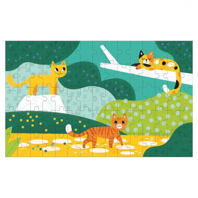 Mudpuppy Lenticular Cats Puzzle Small and Large