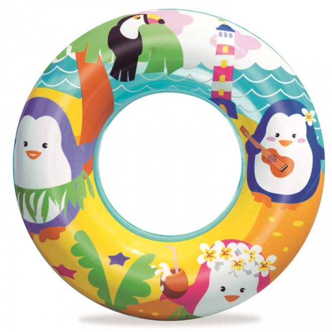 Kids Inflatable Dolphin Swim Ring – Penguin