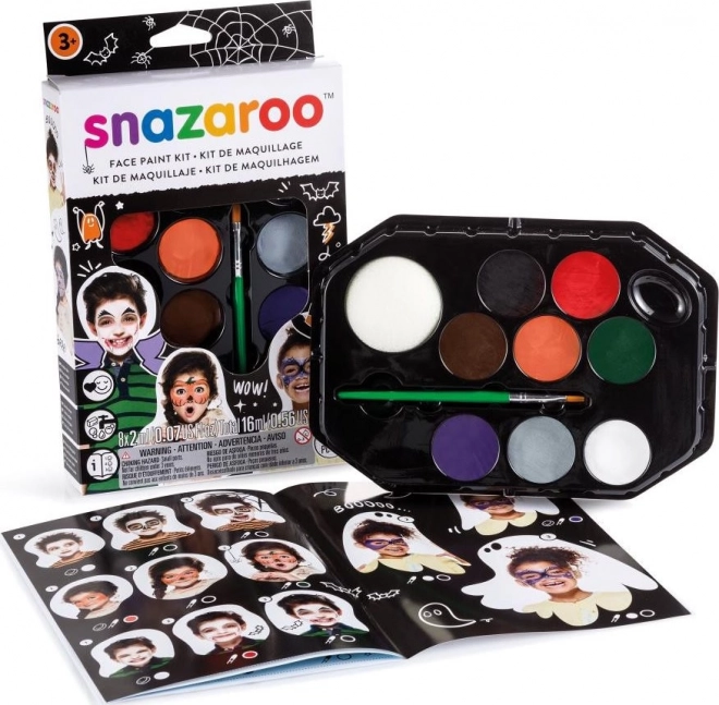 Halloween Face Paint Set with Brush and Sponges