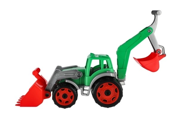 Tractor With Loader And Backhoe Set