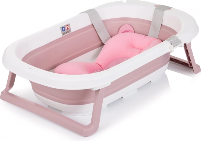 Chipolino folding bathtub with bath support pink