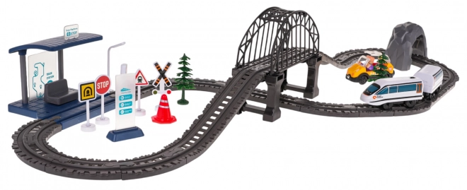 Train Station Set and Accessories 76 Pieces