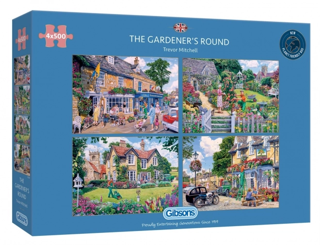 Gardeners Day 4x500 Piece Puzzle Set