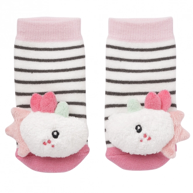 Rattling Unicorn Baby Socks