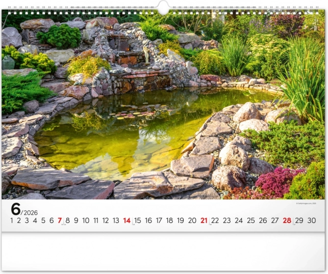 Wall Calendar Gardens 2026
