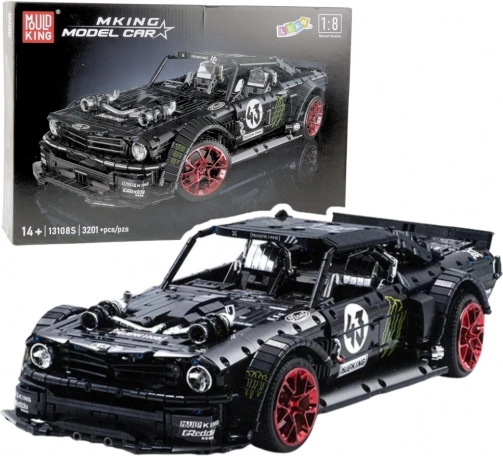 Set di costruzione auto sportiva MUSTANG HOONICORN V2, 3201 pezzi