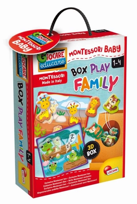 Montessori Baby Box Play Family - Animal Nesting Puzzle