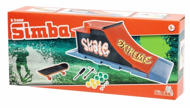 Simba Mini Skateboard with Extreme Ramp