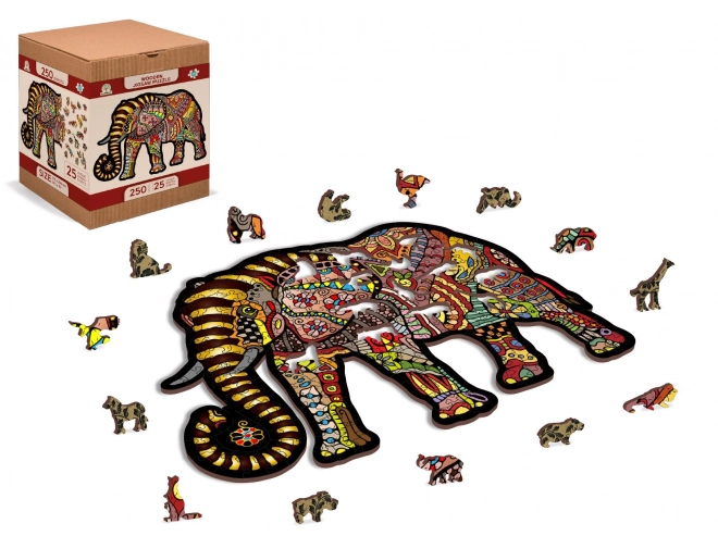 Wooden Magic Elephant Puzzle