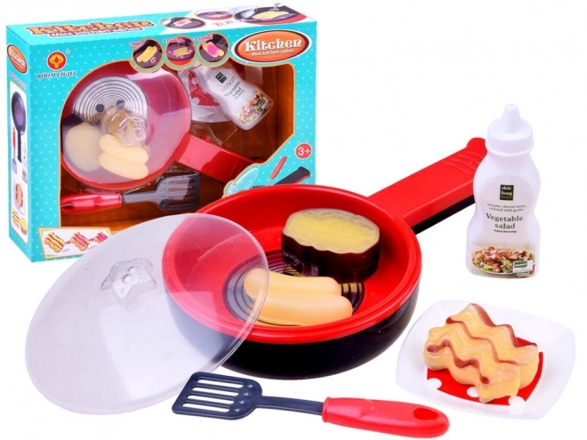 Magical Frying Pan Kitchen Toy Set with Frying Sounds