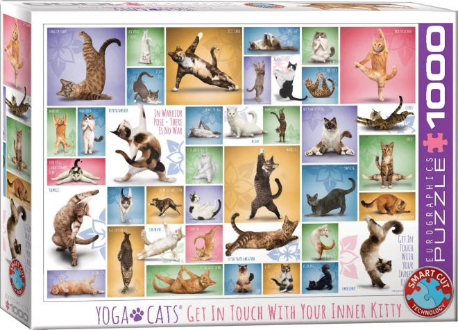 Eurographics 1000 Piece Cat Yoga Puzzle