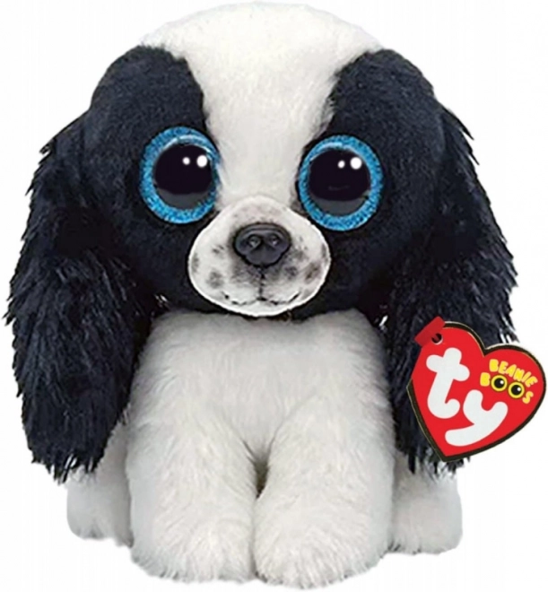 Plys-hund TY sissy 15 cm (sort/hvid)