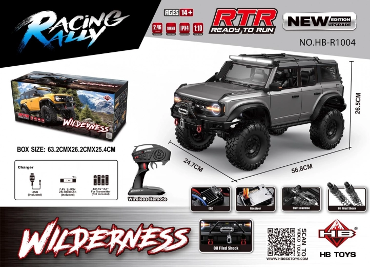 RC auto Wilderness 1:10 grigio