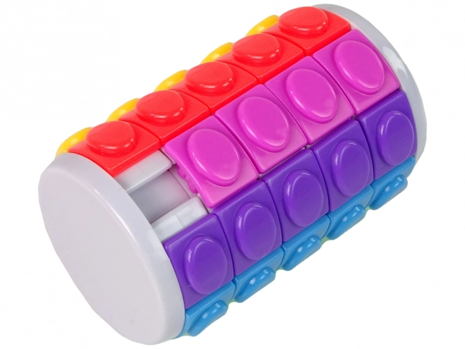 Colorful Rotating Cylinder Puzzle