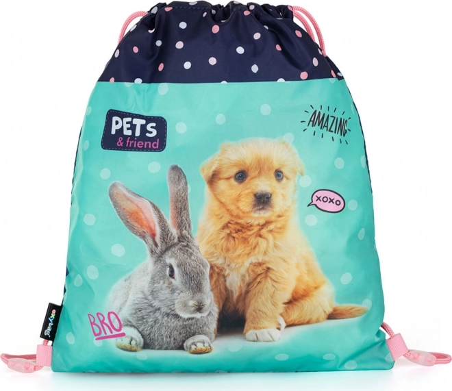 School Bag Set for Kids with a Pet Design