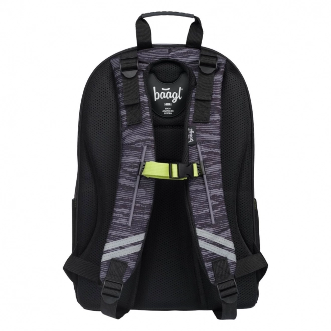 BAAGL Schulrucksack Skate Grau