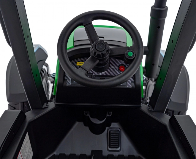 Dětský traktor s přívěsem zelený