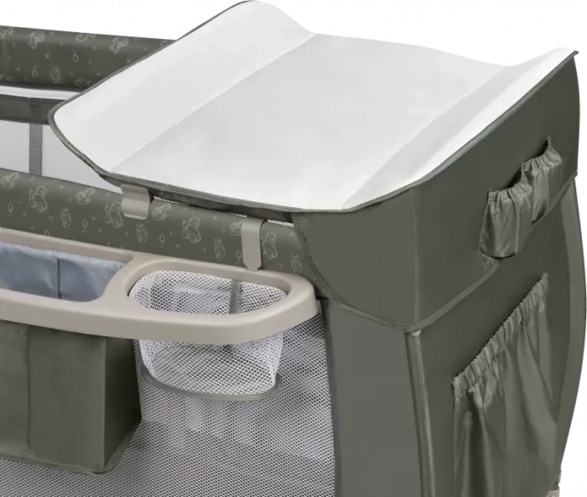 Travel Cot Lionelo Sven Plus Beige Olive